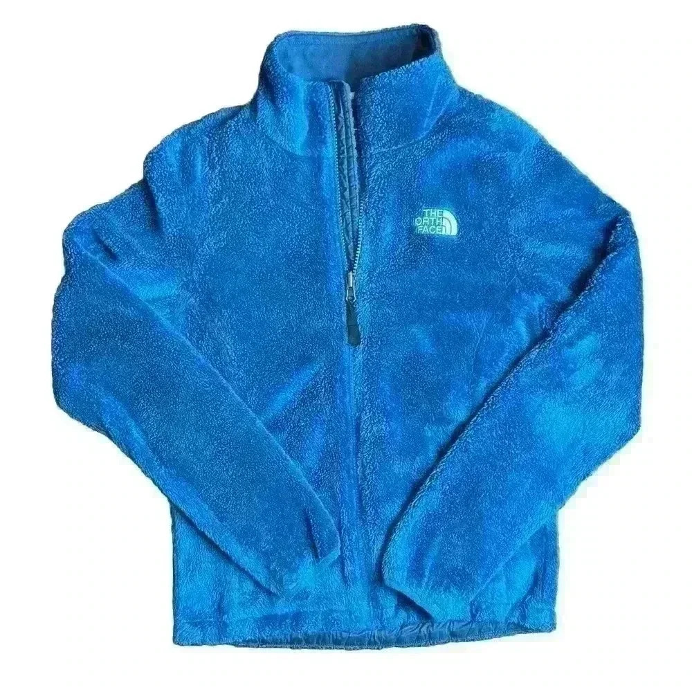 The North Face Women’s Osito Fleece Jacket Full Zip Fuzzy Blue Size Small